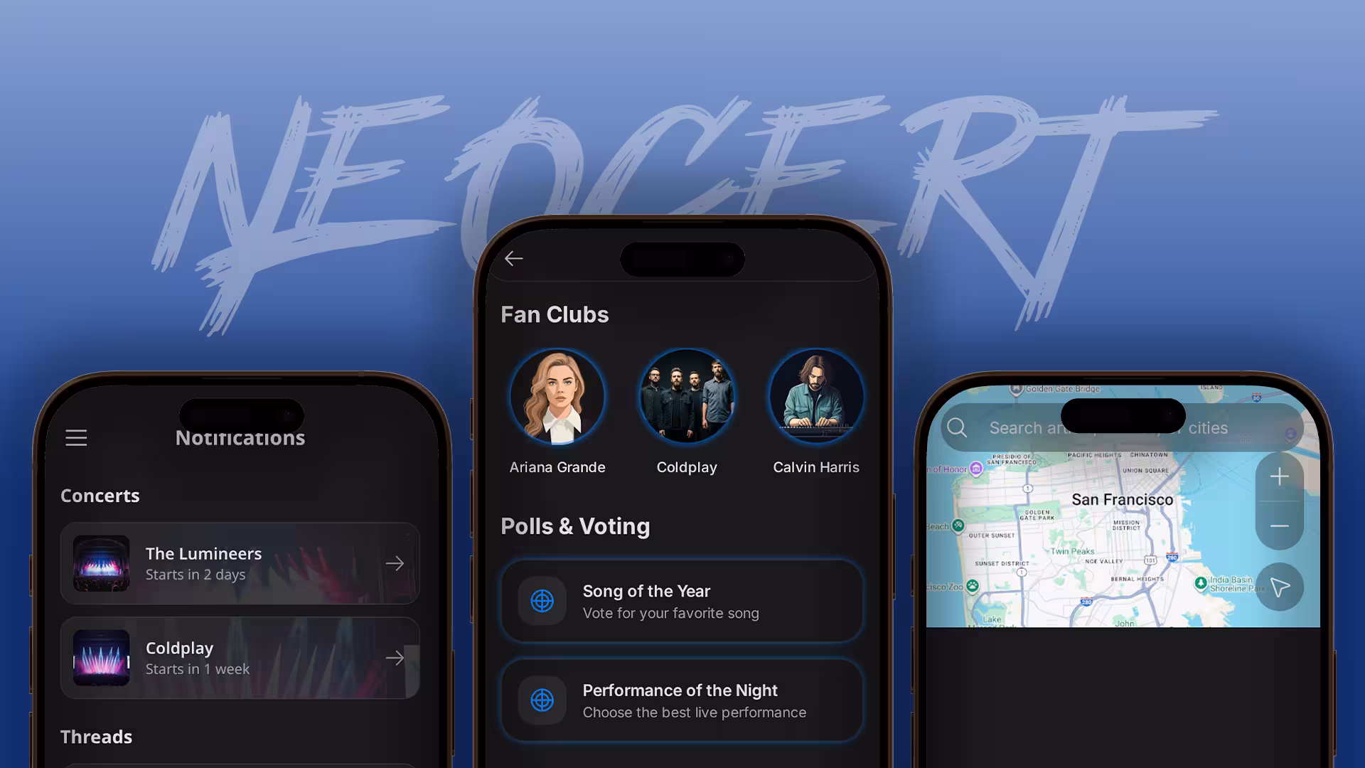 NeoCert - Concert UI/UX & App Development Platform
